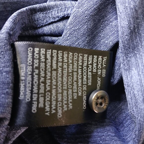 Bollé Mens Polo Shirt Blue Size XXL Performance Golf Shirt Short Sleeve - Picture 8 of 8